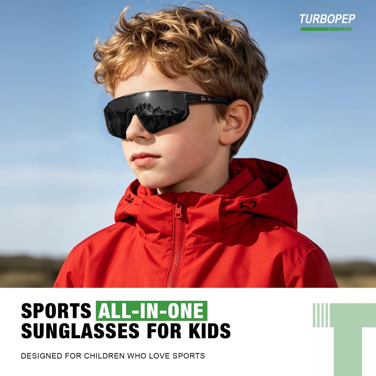 TURBOPEP 3 Pack Kids Polarized Sunglasses - Youth Baseball Sunglasses for Boys Girls Age 3-12 Sports UV Protection Goggles thumbnail 5