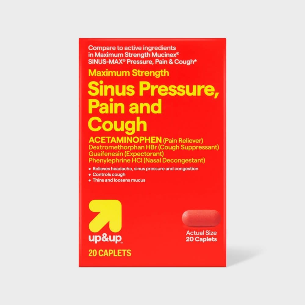 sinus pressure and pain and cough / TABLET, FILM COATED — image 1