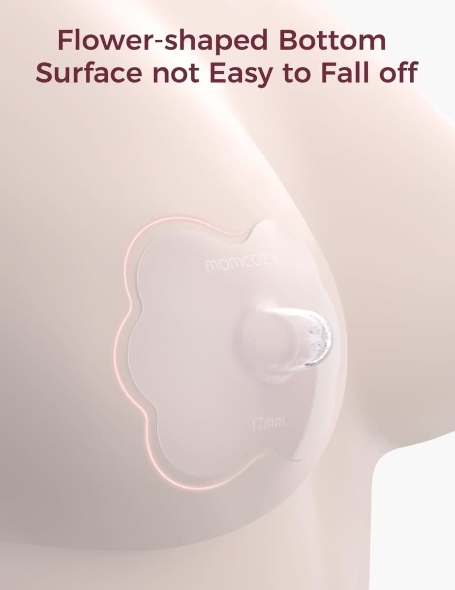 Momcozy Nipple Shields for Breastfeeding Newborn, Flower Shaped(1, 24mm) thumbnail 2