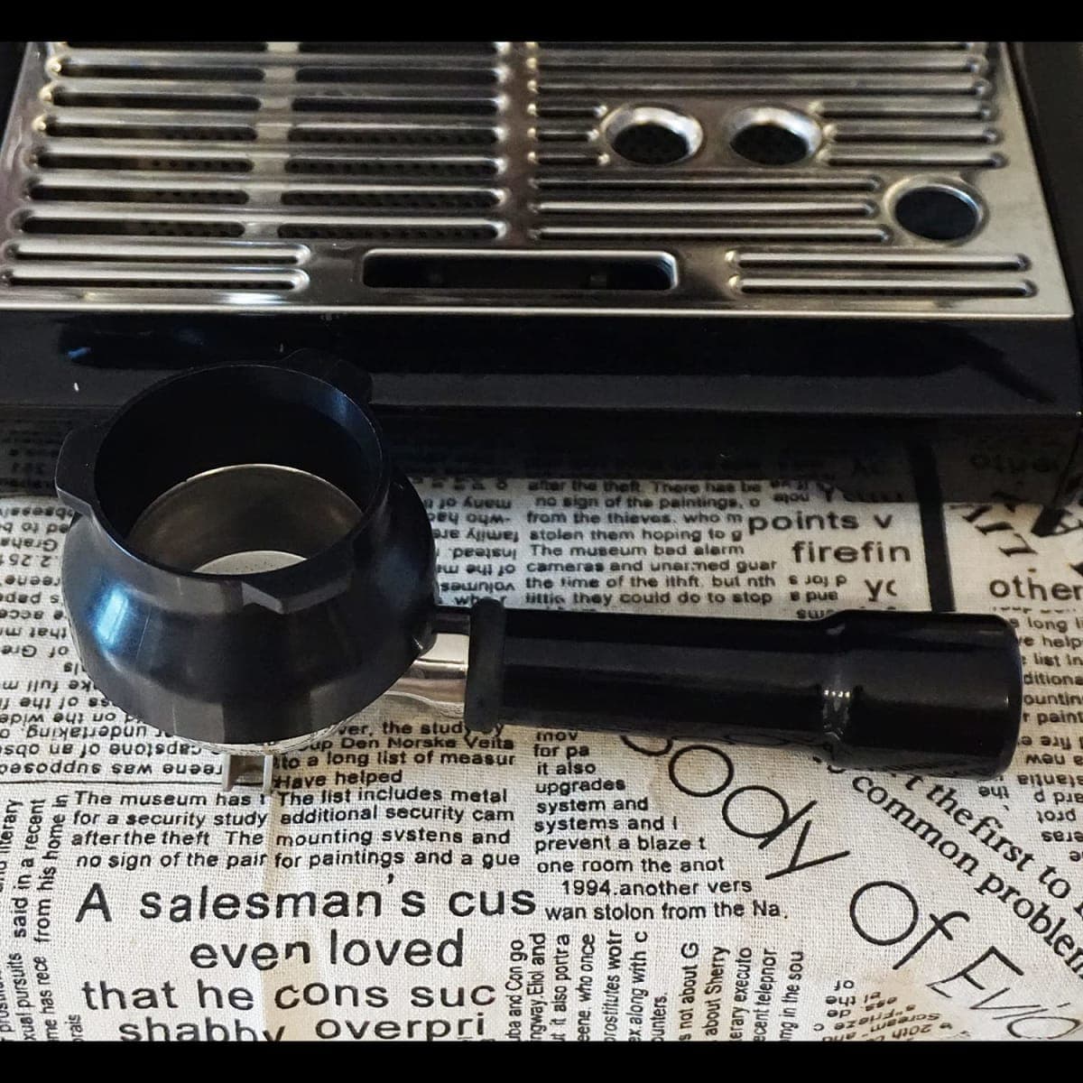 Coffee Dosing Funnel 54mm Espresso Coffee Accessrioes for Breville Portafilter Hands-Free Black (Patent Registered) thumbnail 3