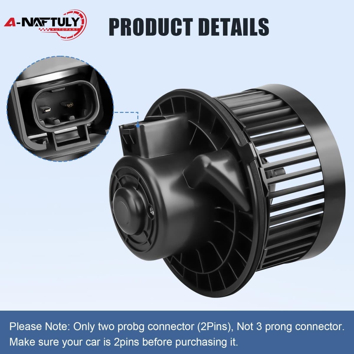 AC Blower Motor Fan Fits for Chevy Silverado 1500 2500 3500 Avalanche Suburban Tahoe GMC Sierra Yukon Cadillac Escalade 1999 2000 2001 2002 2003 2004 2005 2006 HVAC Heater Blower Motor Replace 700089 thumbnail 2