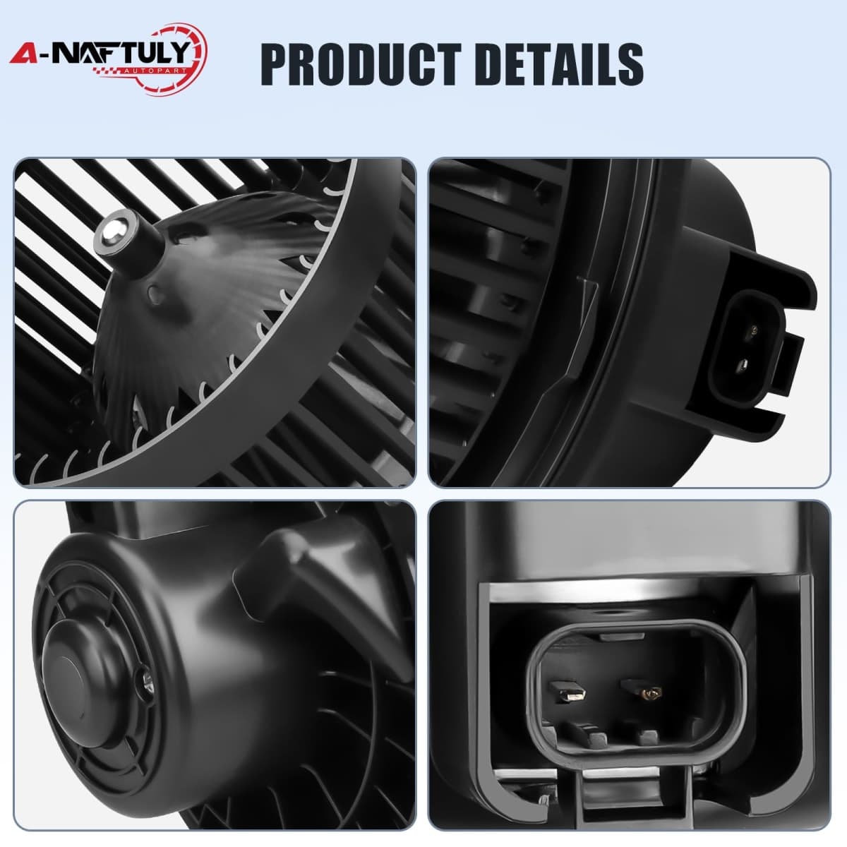 AC Blower Motor Fan Fits for Chevy Silverado 1500 2500 3500 Avalanche Suburban Tahoe GMC Sierra Yukon Cadillac Escalade 1999 2000 2001 2002 2003 2004 2005 2006 HVAC Heater Blower Motor Replace 700089 thumbnail 3
