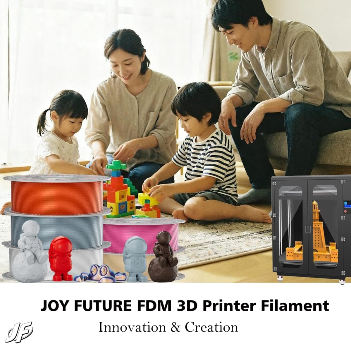 JOY FUTURE PLA/PLApro 3D Printer Filament 1.75mm 1Kg Spool (2.2lbs) (PLApro-Pink) thumbnail 2