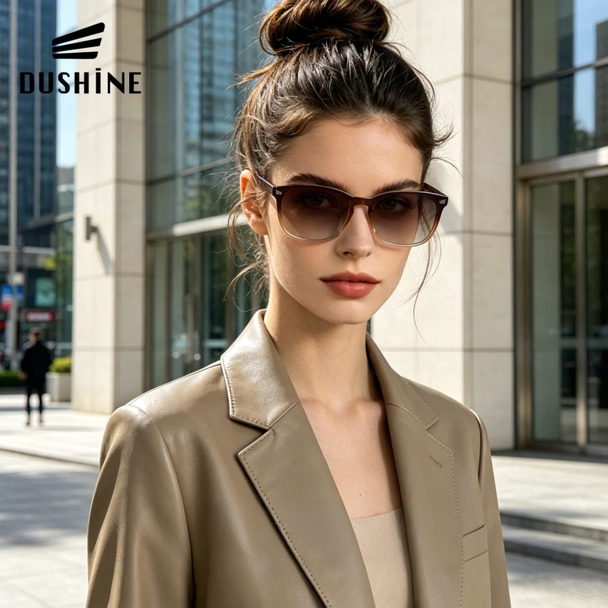 DUSHINE Polarized Sunglasses for Women Classic Retro Style UV400 Protection thumbnail 2