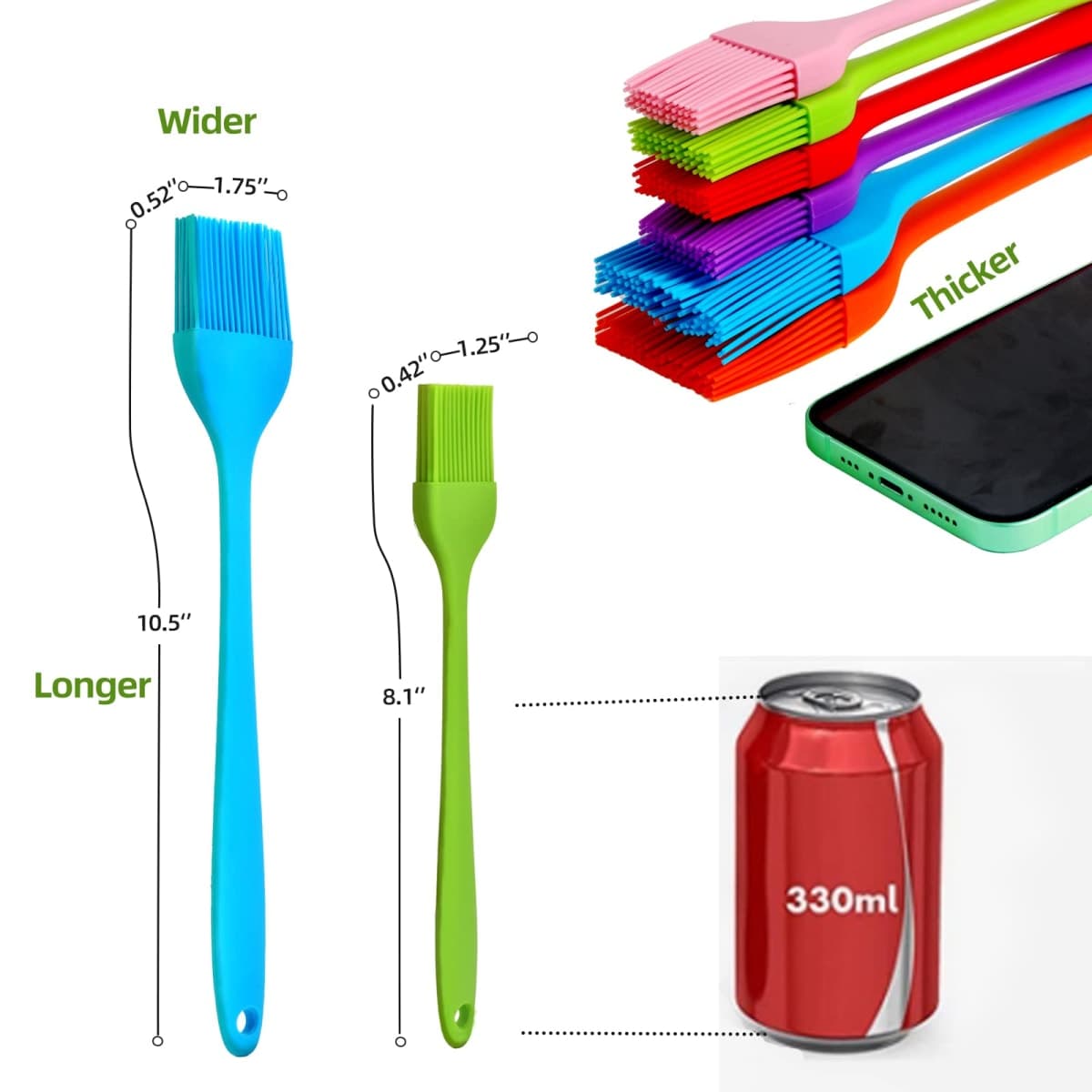 Silicone Basting Brush Pastry Baking Brush BBQ Oil Brush thumbnail 3
