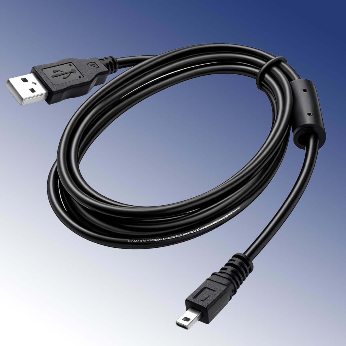 AZJCKEW USB Charging Cable Compatible with Nikon Coolpix L830 S3300 S3000 Fujifilm FinePix JX650 JX660 AX500 AX550 J10 J26 Mini 8-Pin UC-E6 UC-E16 UC-E17 UC-E23, 5FT Camera Power Cord thumbnail 3