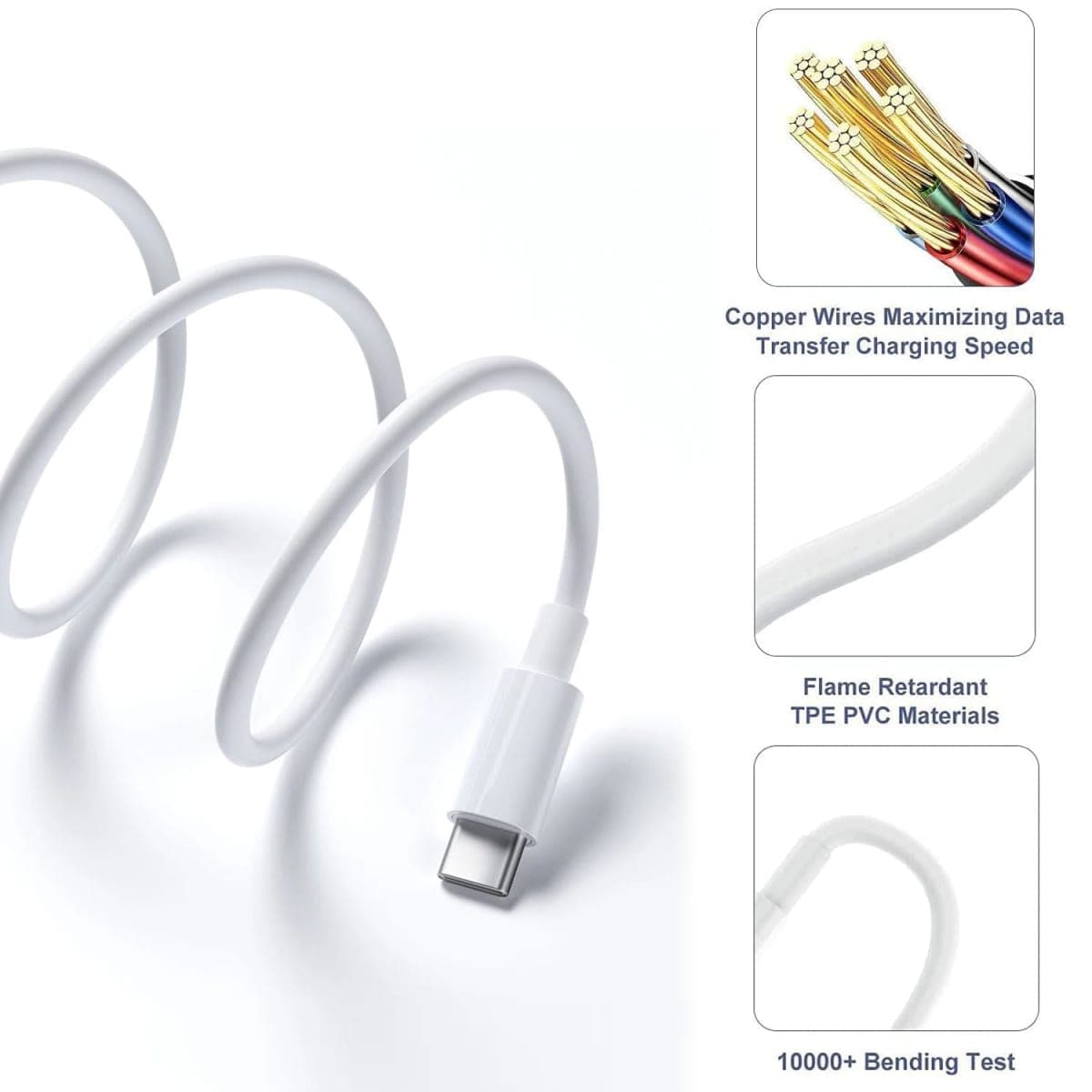 Short USB C Car Carplay Cable, 20 inch USB A to USB C Cable for iPhone 15/16/16E/17E Pro Max,15 16 Plus,Air,iPad 10th Gen,iPad Pro 12.9/11, Air 5th/4th Gen Charger Cord,Phone Car Charging Cord(1.5ft) thumbnail 5