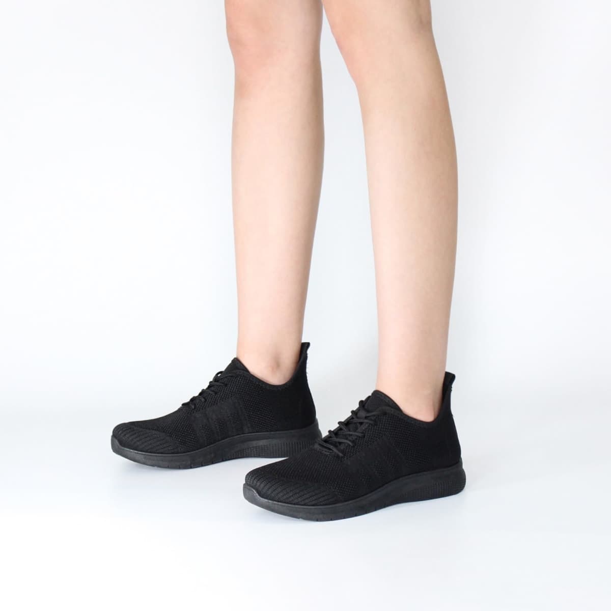 Bernal Sneakers for Women Walking Shoes Non Slip Lightweight Fashionable Breathable Tennis Shoes Work Shopping Travel (Black 8.5) thumbnail 2