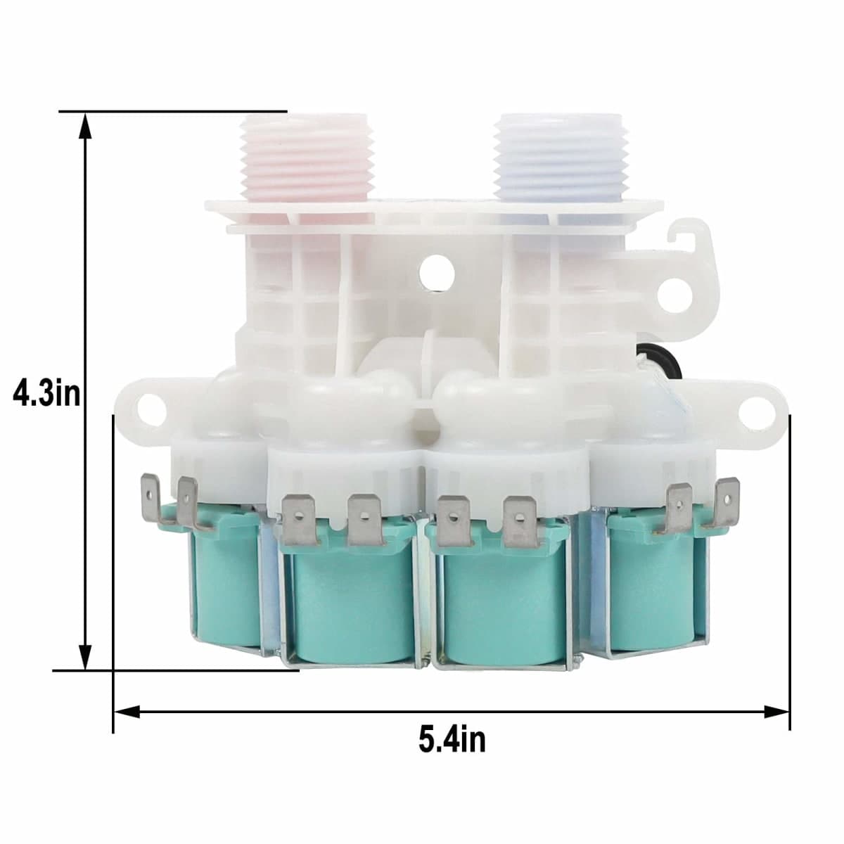 W11165546 Washer Water Inlet Valve(GENUINE ORIGINAL), Compatible with Whirl.pool Ke.nmore Washing Machine - Replaces W10758828, W10839828, W11096267, W11165546VP, AP6284346-10 Years Warranty thumbnail 2