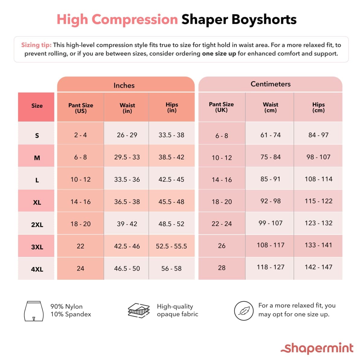 SHAPERMINT Shapewear for Women Tummy Control - Boy Shorts for Women, Under Shorts for Dresses thumbnail 4