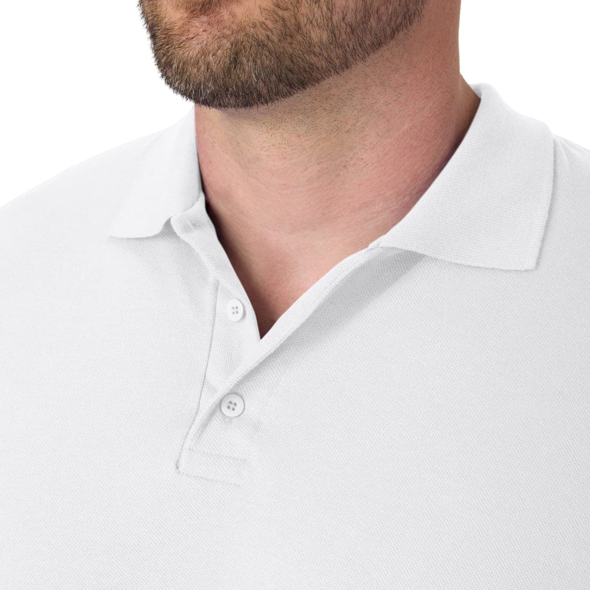 Hanes Men's Short Sleeve X-Temp W/FreshIQ Polo, White, XX-Large thumbnail 5