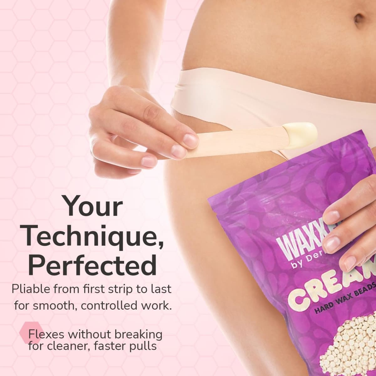 WAXXED Cream Hard Wax Beads 2.2 lb, Hair Removal Wax for Sensitive Skin thumbnail 4