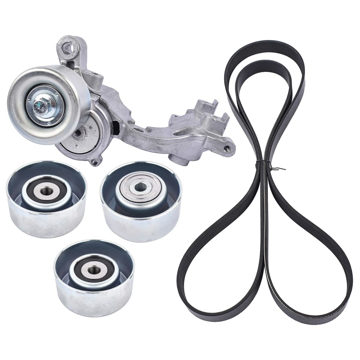 1662031013 Drive Belt Tensioner & Idler Pulley Kit Compatible with 2015 2014 2013 2012-2005 Toyota Tacoma 4 Runner Tundra FJ Cruiser V6 4.0L Serpentine Belt #1660331040 thumbnail 3