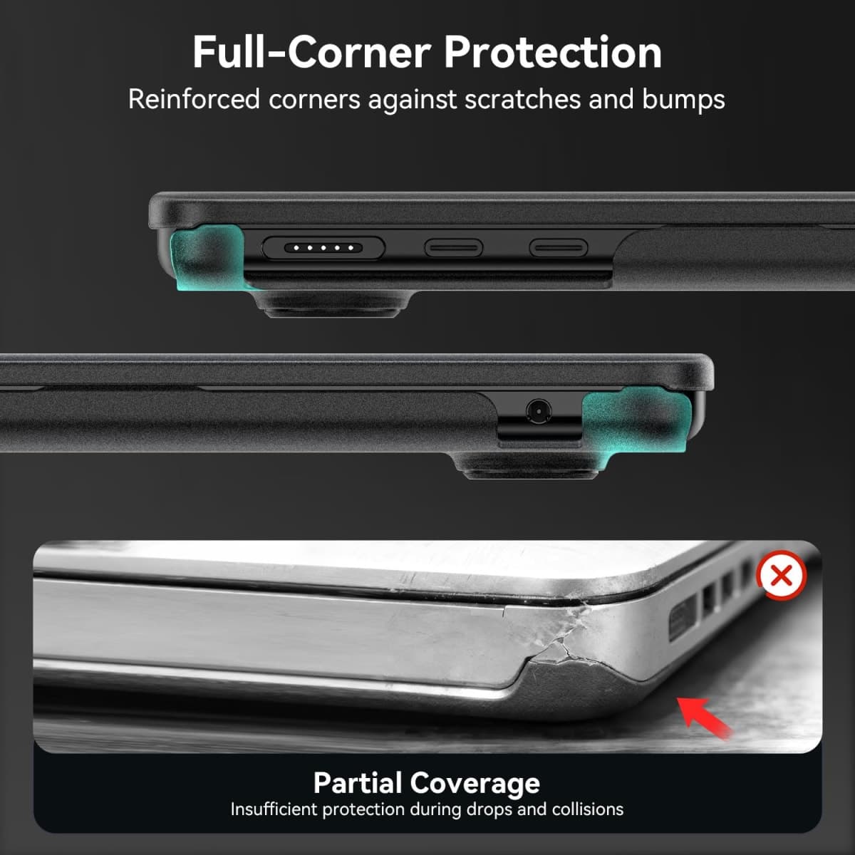 EooCoo Compatible with MacBook Air 13 inch Case M5 2026 M4 A3449 A3240 M3 A3113 M2 A2681 2026-2022, Ultra Thin Armor, Seamlessly Fits, 100% Match Color, Air 13.6 Protective Hard Shell, High Clear thumbnail 4