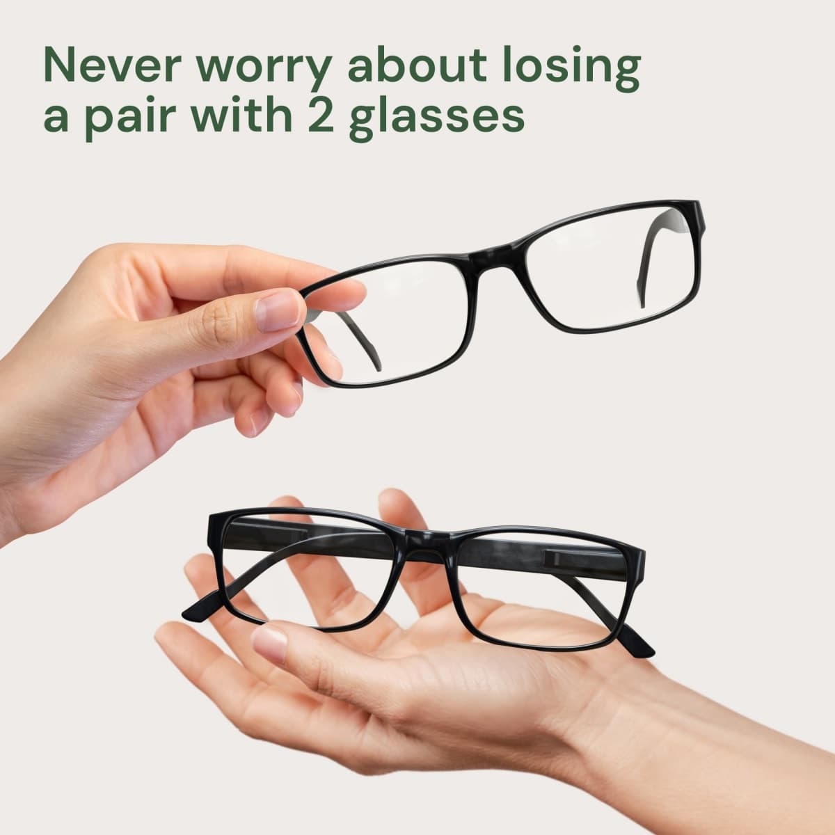 Gaoye 2-Pack of Reading Glasses - Blue-Light Filter, UV Protection - Readers with Rectangle Frames thumbnail 5