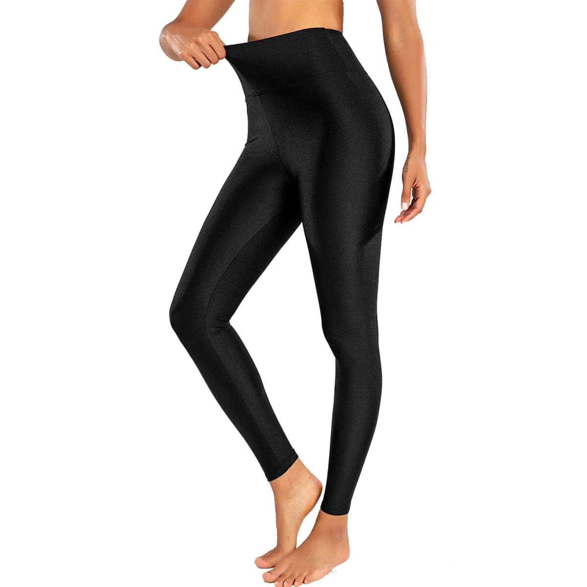 Sghenr Women High Waist Tummy Control Yoga Pants Sports Leggings Black S thumbnail 2