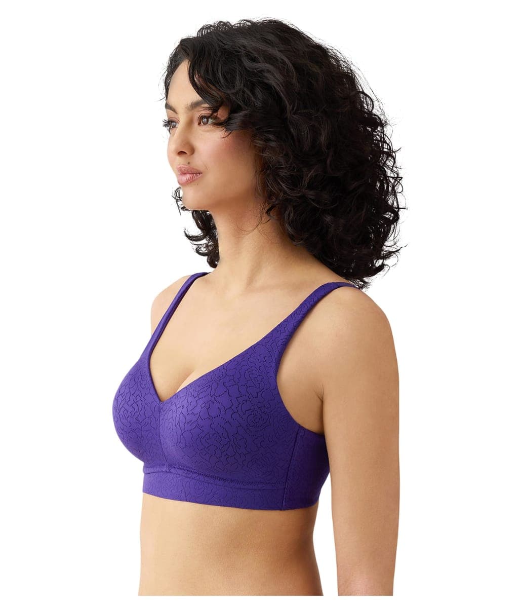 Wacoal Womens Inside Job Unlined Full Coverage Wire Free Bra, 852345, Purple Indigo, 42C thumbnail 2
