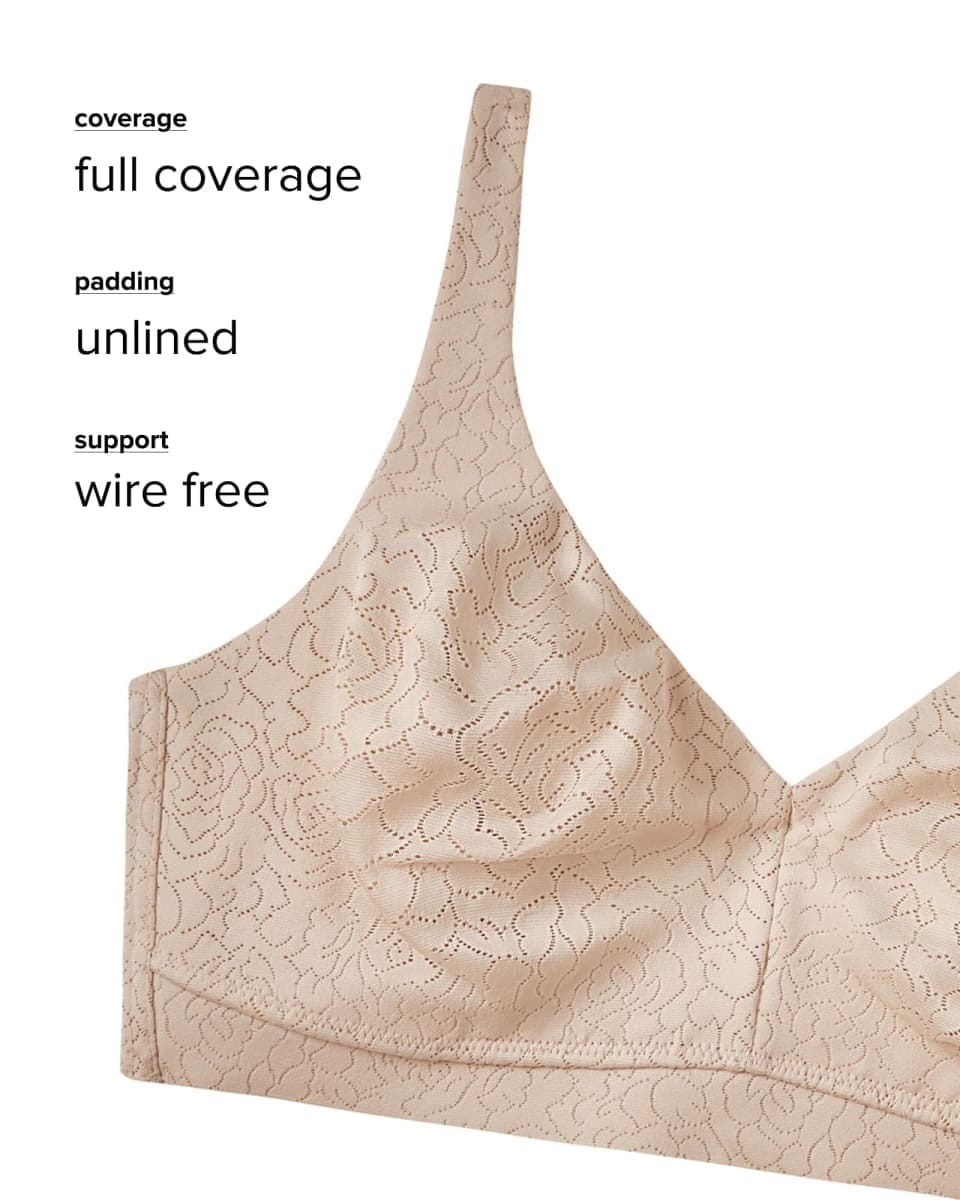 Wacoal Womens Inside Job Unlined Full Coverage Wire Free Bra, 852345, Purple Indigo, 42C thumbnail 5