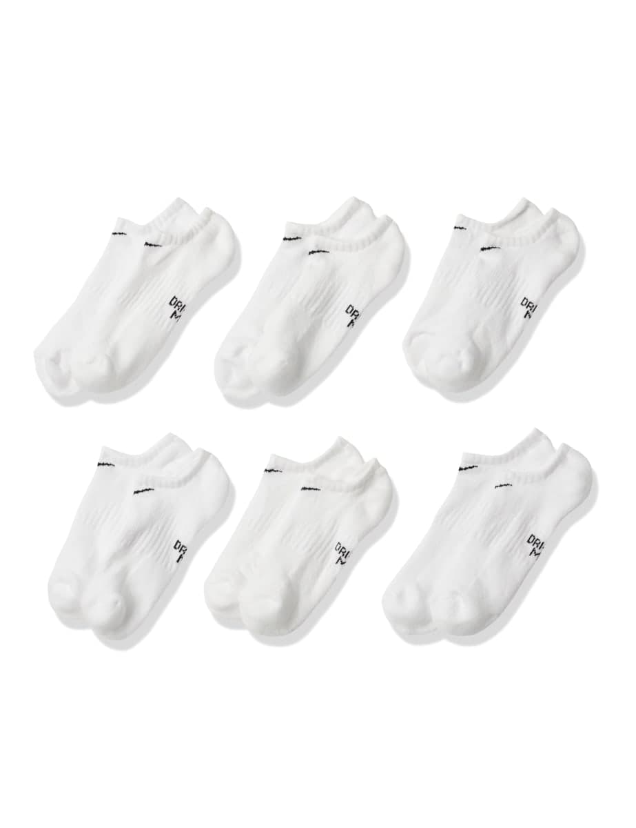 Nike Men's Everyday Plus Cushion No-Show Socks (6 Pair), Multi-color (923), Size Large (8-12) — image 1
