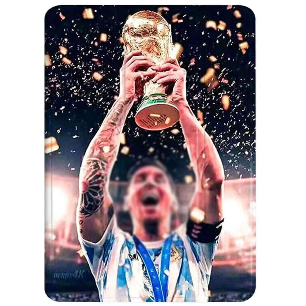 ZERMU Case for iPad (A16) 11th/10th Generation 11''/10.9'' (2025/2022), Messi #10 Argentina Soccer Shockproof Magnetic Cover [Auto Sleep/Wake] with Pencil Holder thumbnail 3
