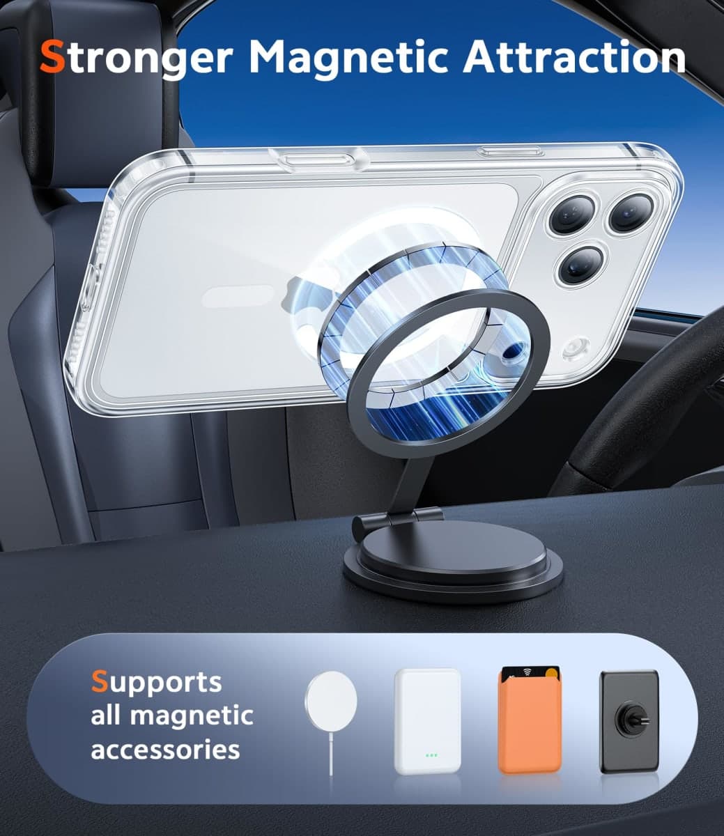 FNTCASE for iPhone 17 Pro-Max Case Compatible with Magsafe Clear Phonecase thumbnail 3