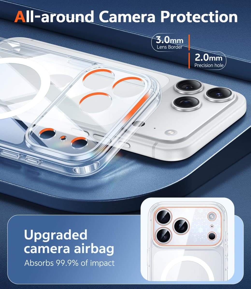 FNTCASE for iPhone 17 Pro-Max Case Compatible with Magsafe Clear Phonecase thumbnail 4