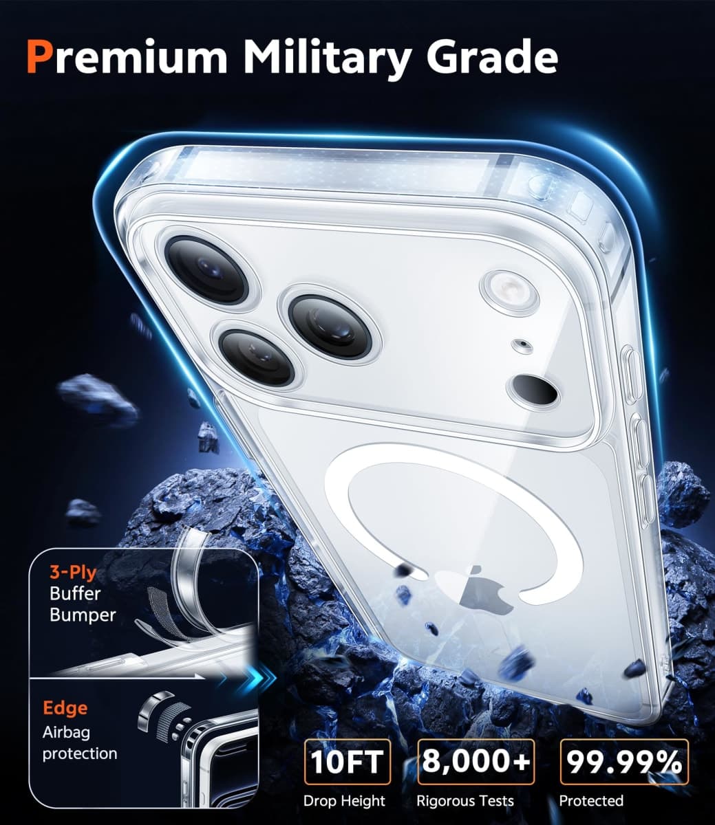 FNTCASE for iPhone 17 Pro-Max Case Compatible with Magsafe Clear Phonecase thumbnail 5