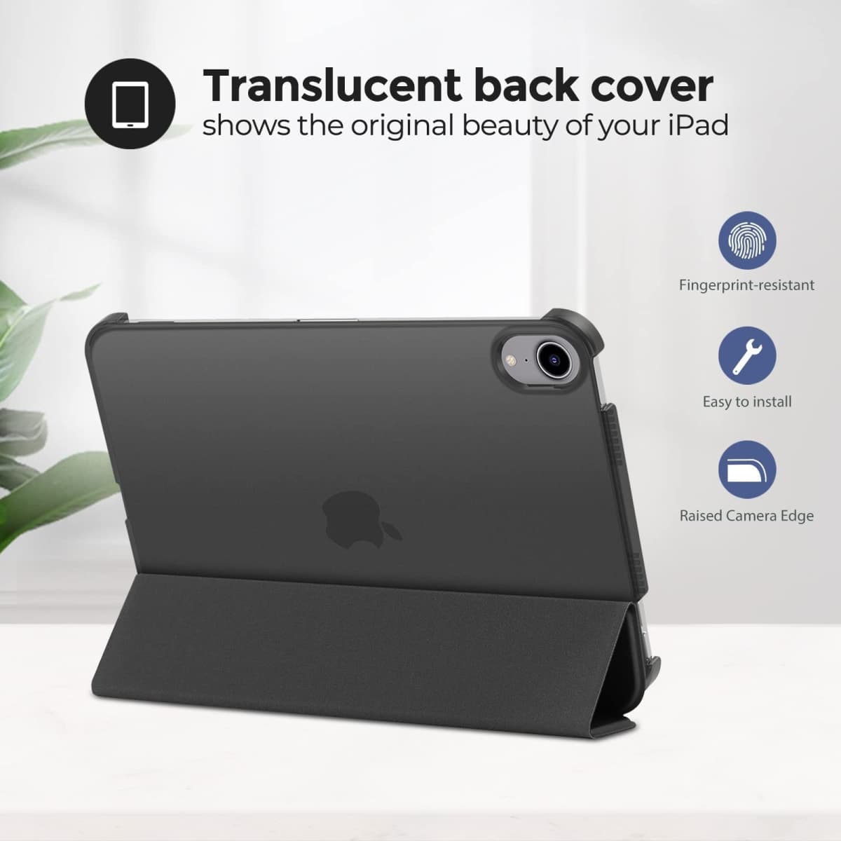 ProCase Smart Case for iPad mini 7 A17 Pro 2024/ Mini 6 2021 8.3" -Black thumbnail 3