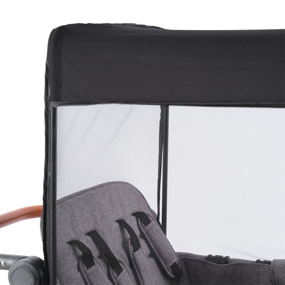 SeedFuture Mosquito Net Cover Compatible with W4 Stroller Wagon, Black thumbnail 5