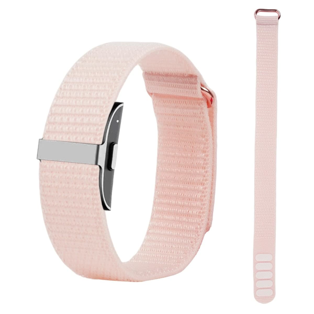 WGDJEMAX Nylon Loop Replacement Strap Compatible with Hume Health Band, Soft Breathable Adjustable Sport Wristband for Fitness Tracker, Women & Men (Pink) — image 1