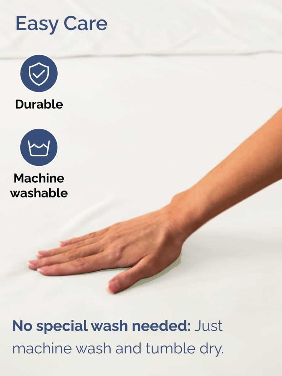 Extra Deep Queen Fitted Sheet - Single Fitted Sheet Only - Antique White thumbnail 5
