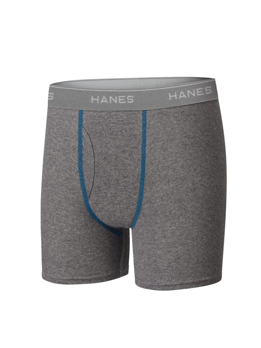 Hanes Boys' and Toddler Underwear, Comfort Flex Waistband Boxer Briefs, Multiple Packs Available, Solids/Prints Assorted - 10 Pack, Small thumbnail 2