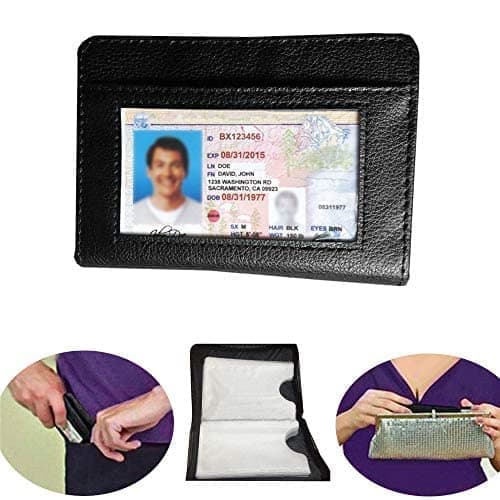 JahyShow Men's Zipper Wallet 36 Slots RFID Blocking Card Holder thumbnail 4