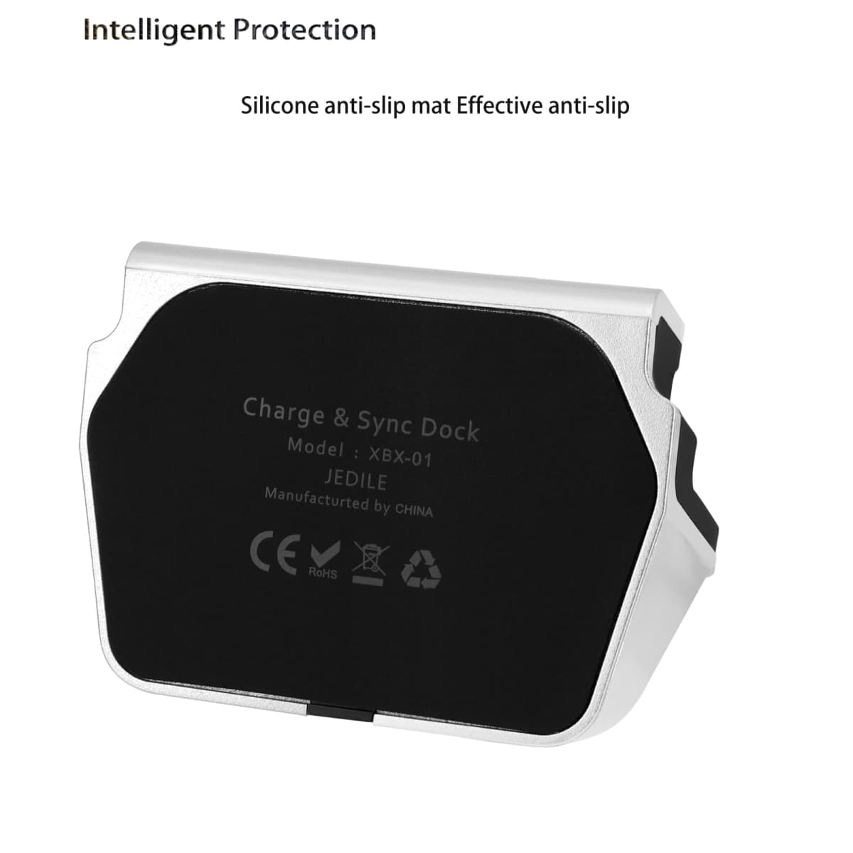 Type-C Charger Dock, BENACES Non-Slip Vertical Silver USB-C Charging Dock Stand Cradle for iPhone15 Series, Samsung Galaxy S8, Note8, LG G5 G6 V20, HTC 10, and Other Type C Devices thumbnail 3