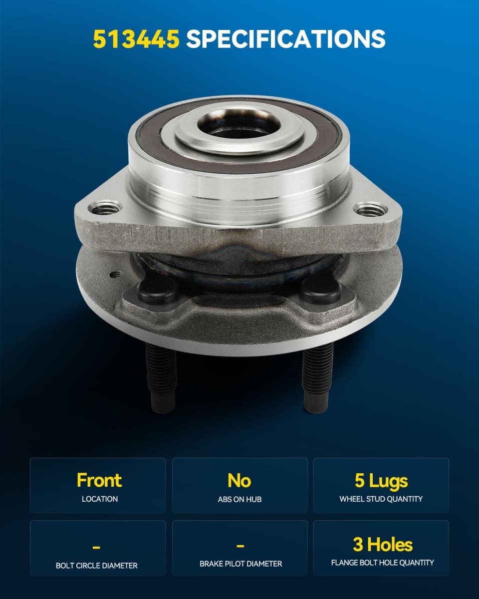 PHILTOP 513408 x2 Front Wheel Hub Assembly Fit for Chevy Cruze thumbnail 4