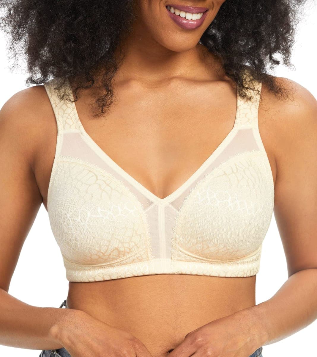 HACI Women Minimizer Bra Full Coverage Everyday Wirefree (40DDD, Nude) — image 1