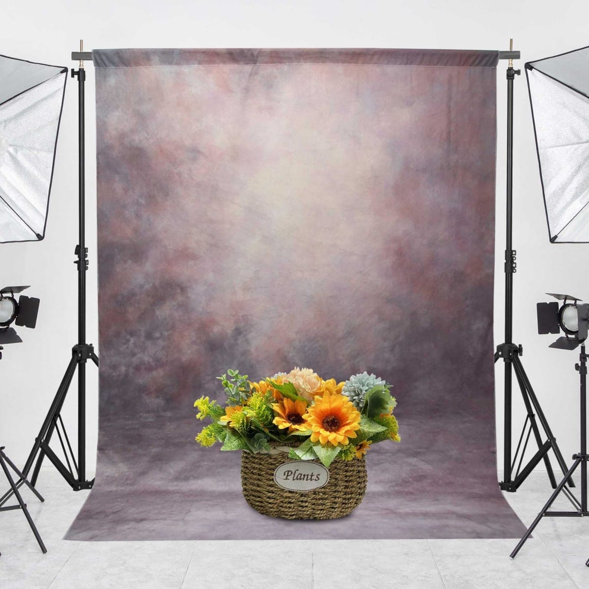 Haboke 8x10ft Durable Polyester Vintage Photography Backdrops Abstract Dark Purple and Red Photo Backdrop for Studio Booth Props Portrait Backgound thumbnail 5