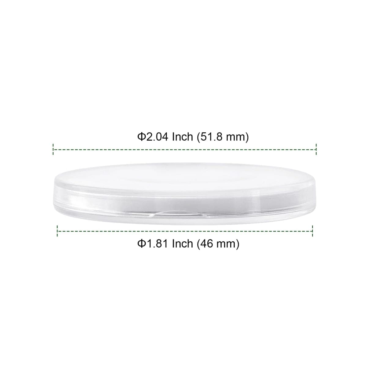 PINGEUI 200 PCS 46mm/1.8inch Transparent Air Tite Coin Capsules with Inner Cushion, 5 Sizes Silver Coin Protectors for All Coins, 20/25/30/35/40mm/0.79/0.98/1.18/1.38/1.57inch thumbnail 2