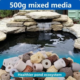 Adnee 17 Pcs Pond Waterfall Spillway Filter Media, No Spillway Included thumbnail 5