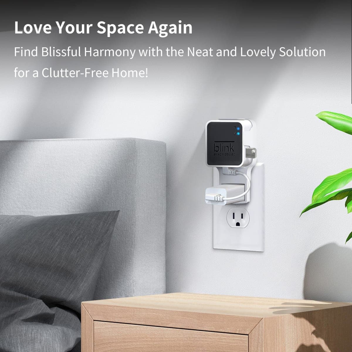 256GB USB Flash Drive & Outlet Mount for Blink Sync Module 2 with Short Cable - Space-Saving - No Wire Clutter - Easy Move Mount for Blink Outdoor/Indoor Security Cameras (BSM-02) thumbnail 5