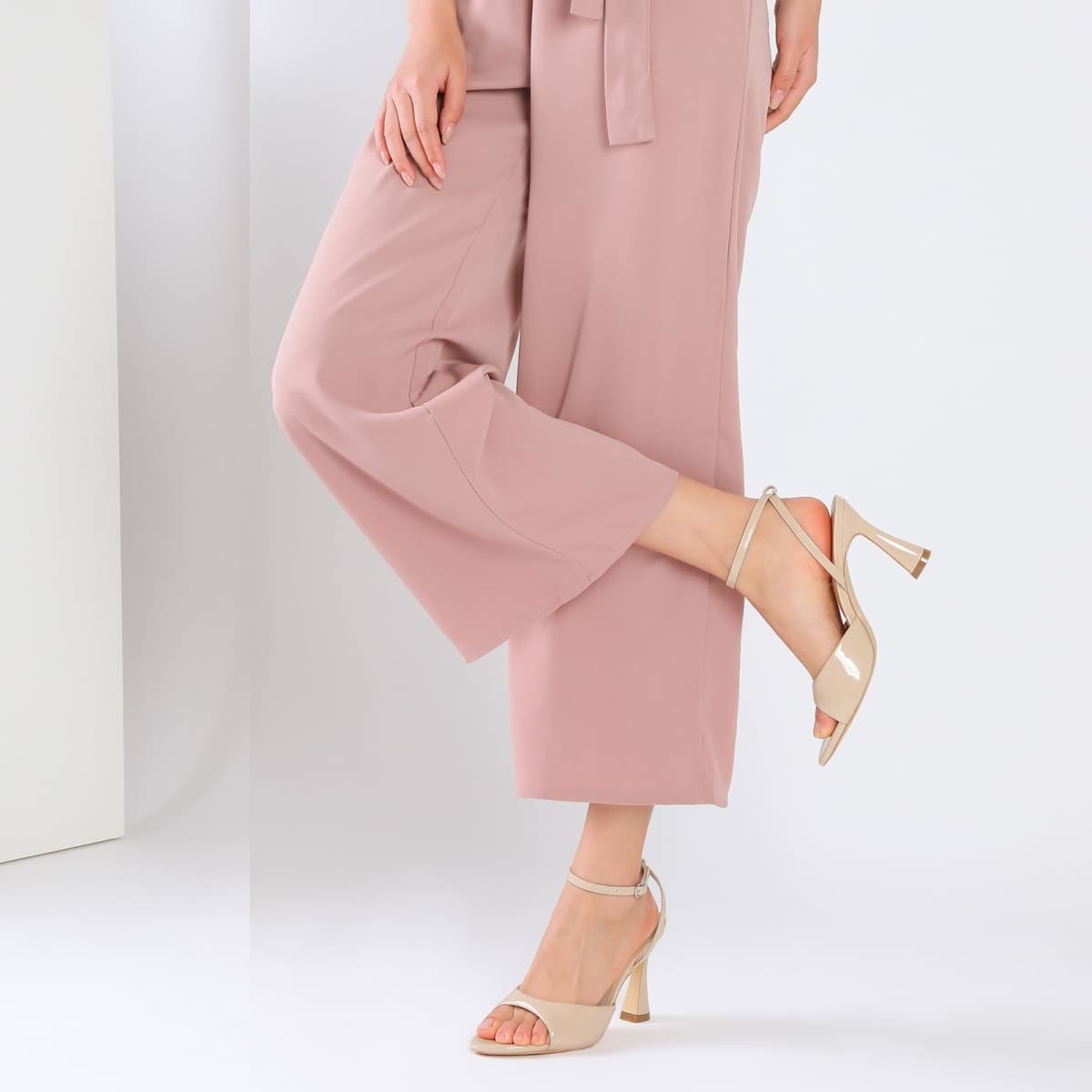 Susanny Kitten Heels for Women Pointed Open Toe High Heels Ankle Strap Sexy Heeled Sandals Strappy Stiletto Wedding Bridal Party Prom Dress Shoes, Nude, 8 thumbnail 5