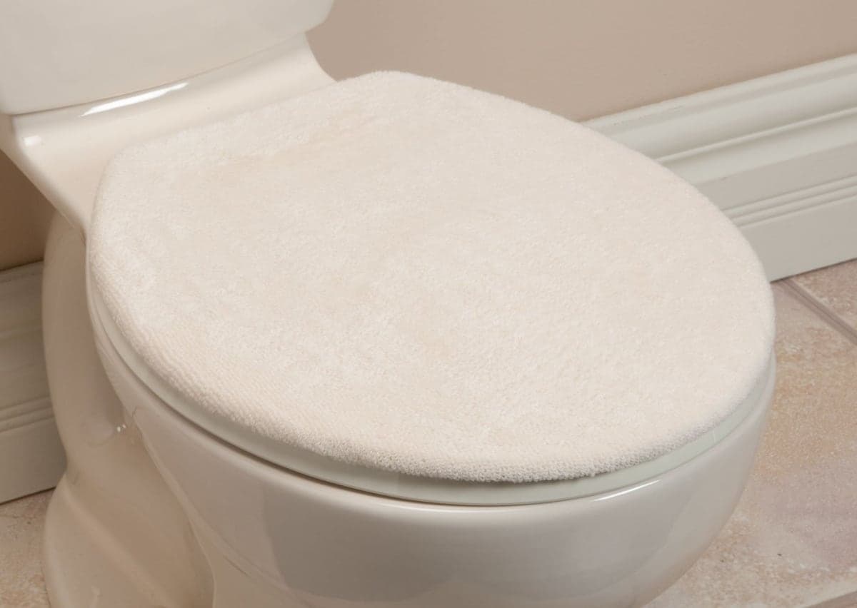 Toilet Lid Covers, Ivory thumbnail 2
