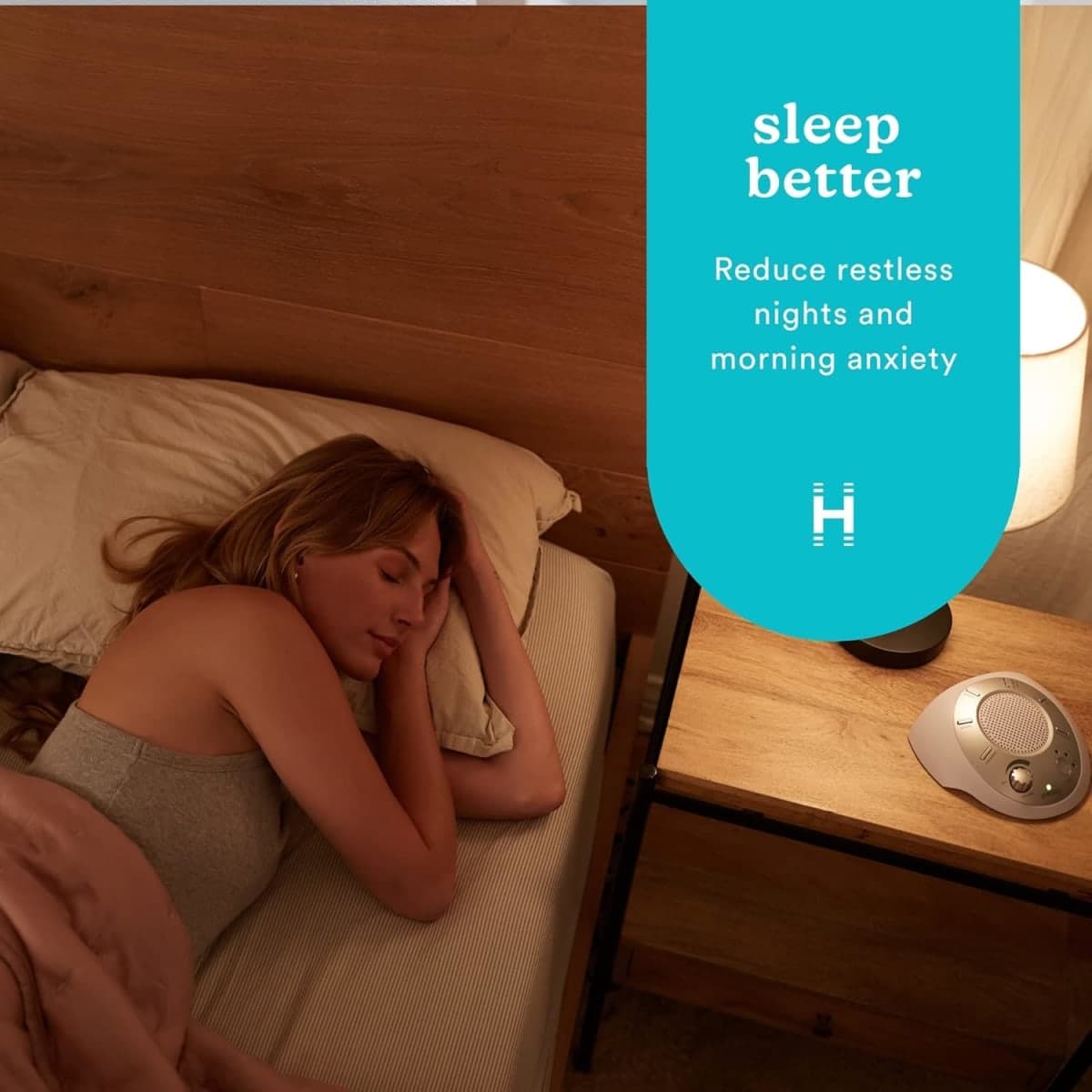 Homedics White Noise Sound Machine, Ambient Sleep Aid, Travel Friendly, 6 Relaxing Nature Sounds, Portable Soothing Relaxation Device for Home, Office, Nursery, Baby, Adults, with Timer thumbnail 2