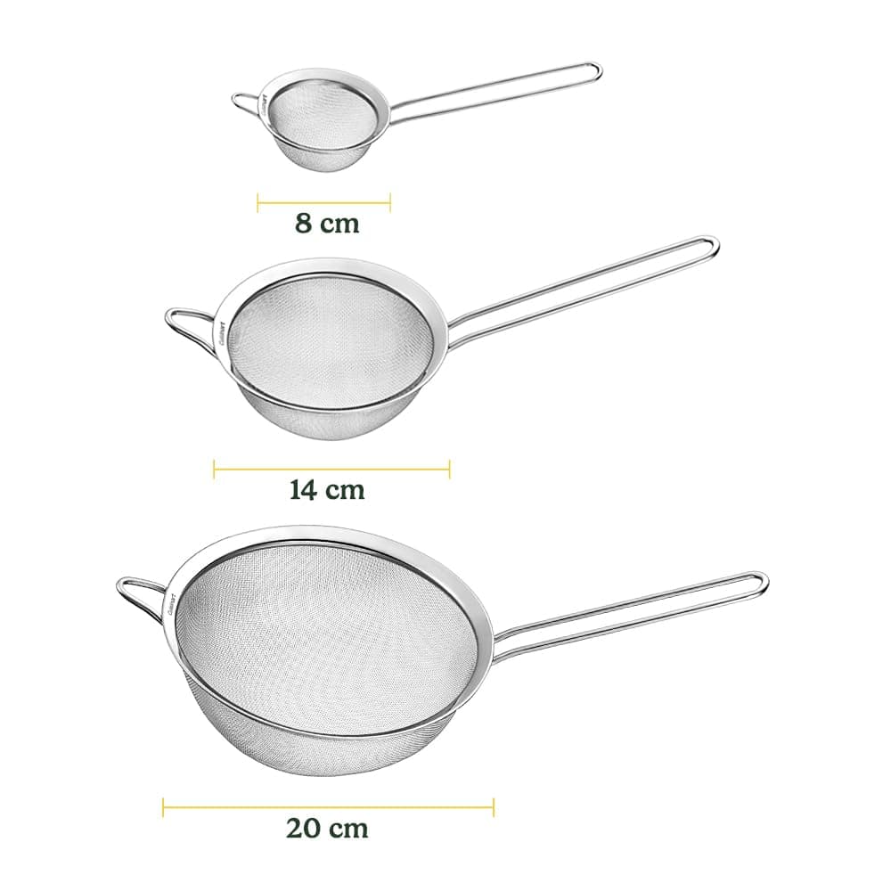 Cuisinart Set of 3 Fine Mesh Stainless Steel Strainers thumbnail 2