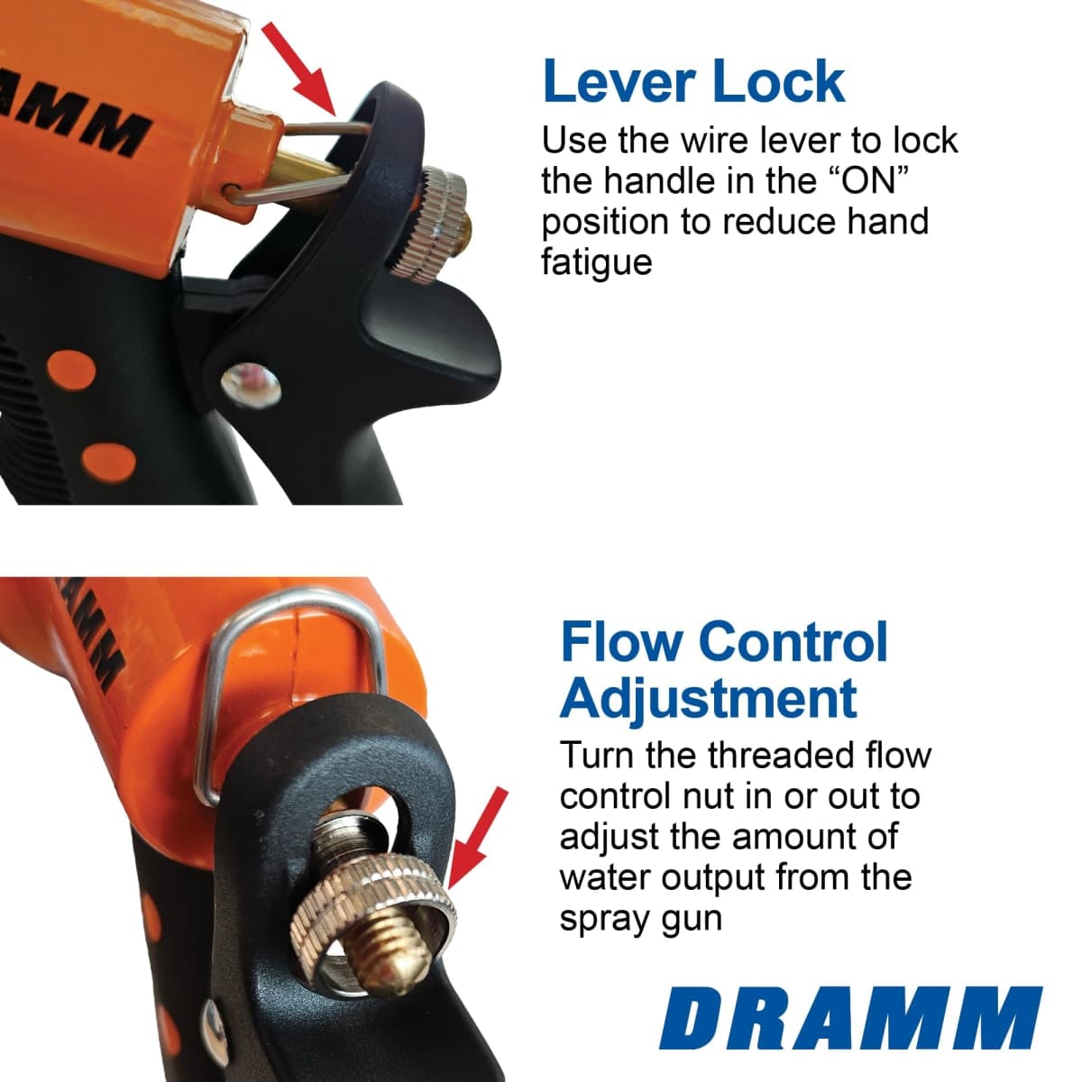 Dramm 12702 9-Pattern Revolver Spray Nozzle, Orange thumbnail 2