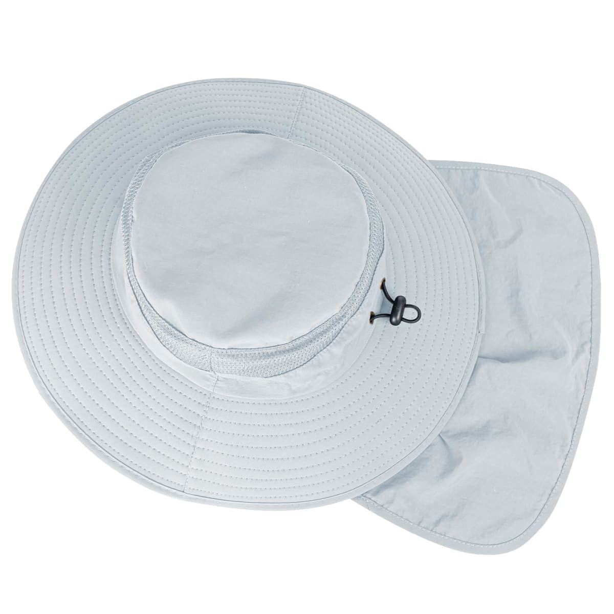ZOORON Sun Hats for Men Women Fishing Hat UPF 50+ Breathable Wide Brim Bucket Hats Summer UV Protection Safari Hat with Neck Flap Light Grey thumbnail 4