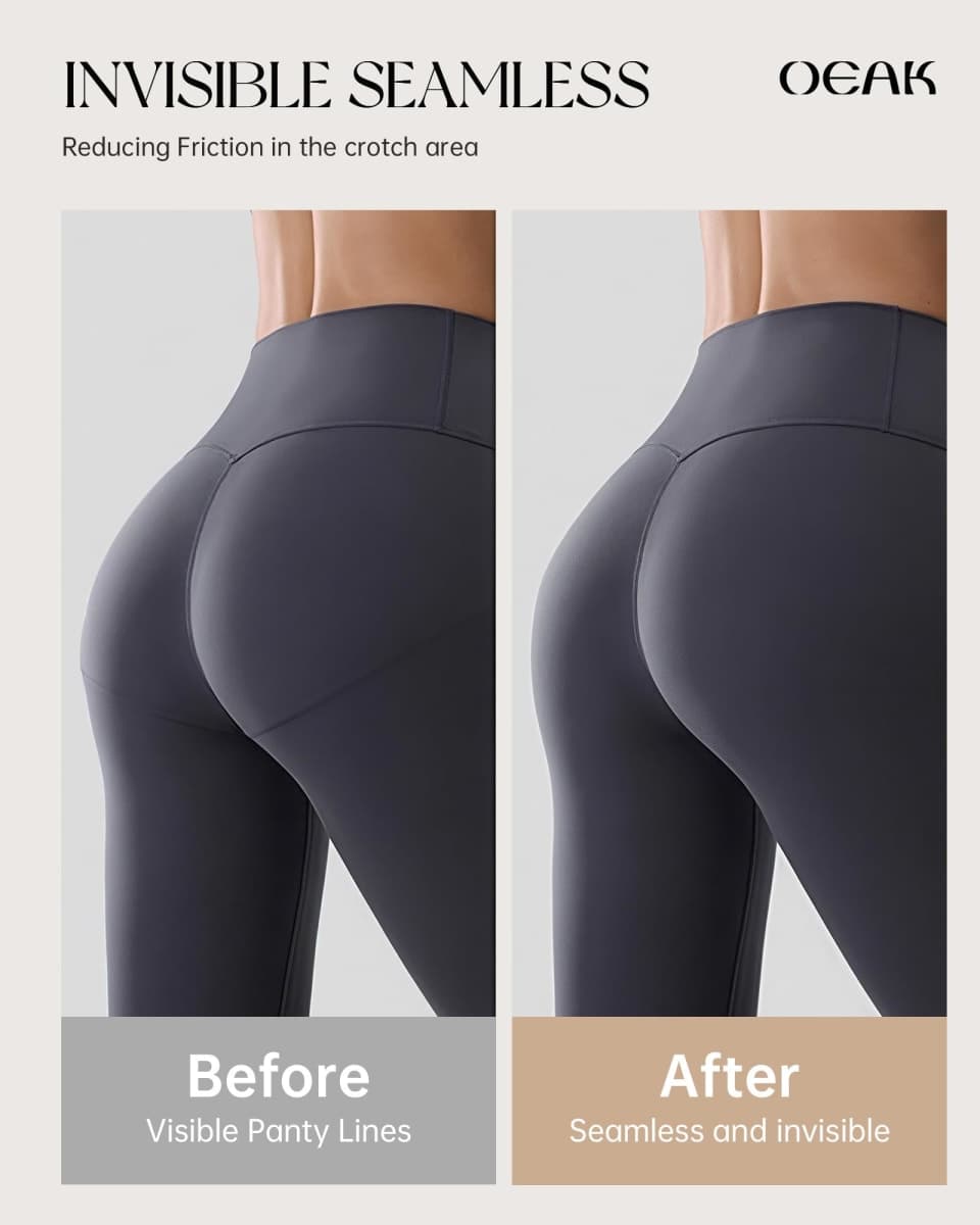 OEAK Seamless Thongs for Women Invisible Thongs No Show Thong Panty Liners Tangas Comfortable Workout G-Strings Underwear, 2*skin Nude, Small thumbnail 4