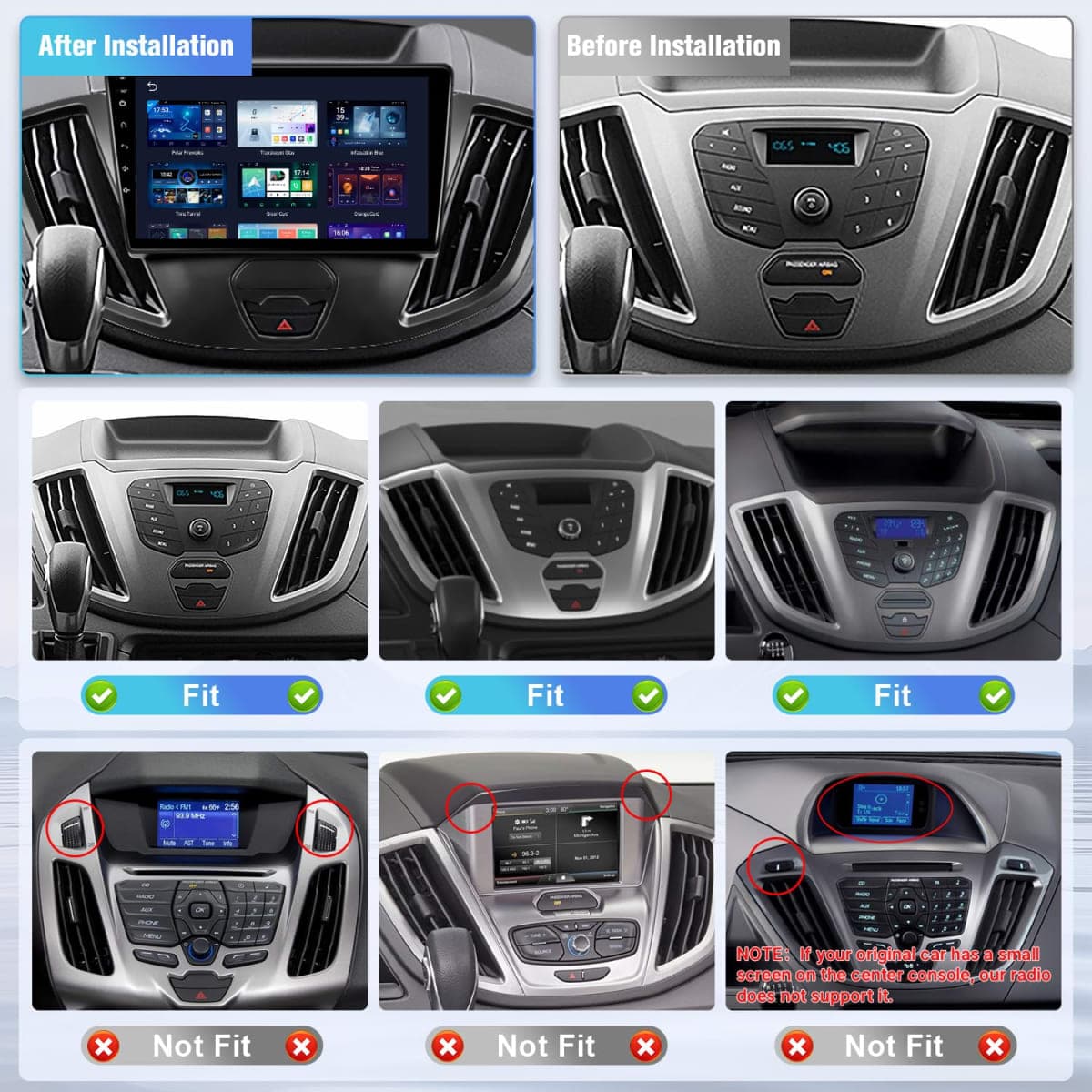 Naifay Android Radio for Ford Transit 2013 2014 2015 2016 2017 2018 2019 thumbnail 2