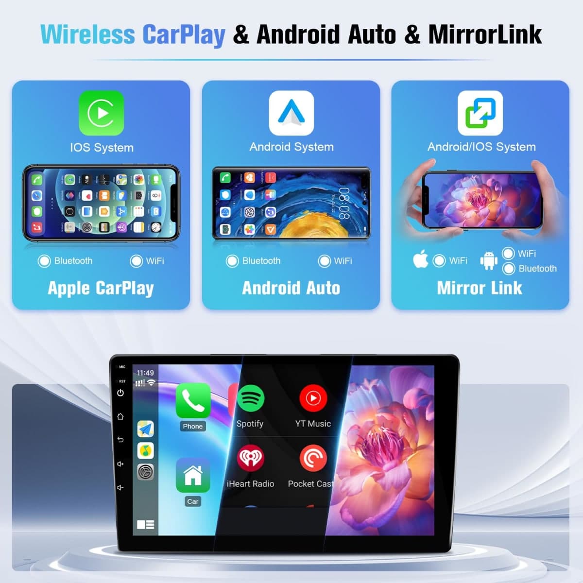 Naifay Android Radio for Ford Transit 2013 2014 2015 2016 2017 2018 2019 thumbnail 3