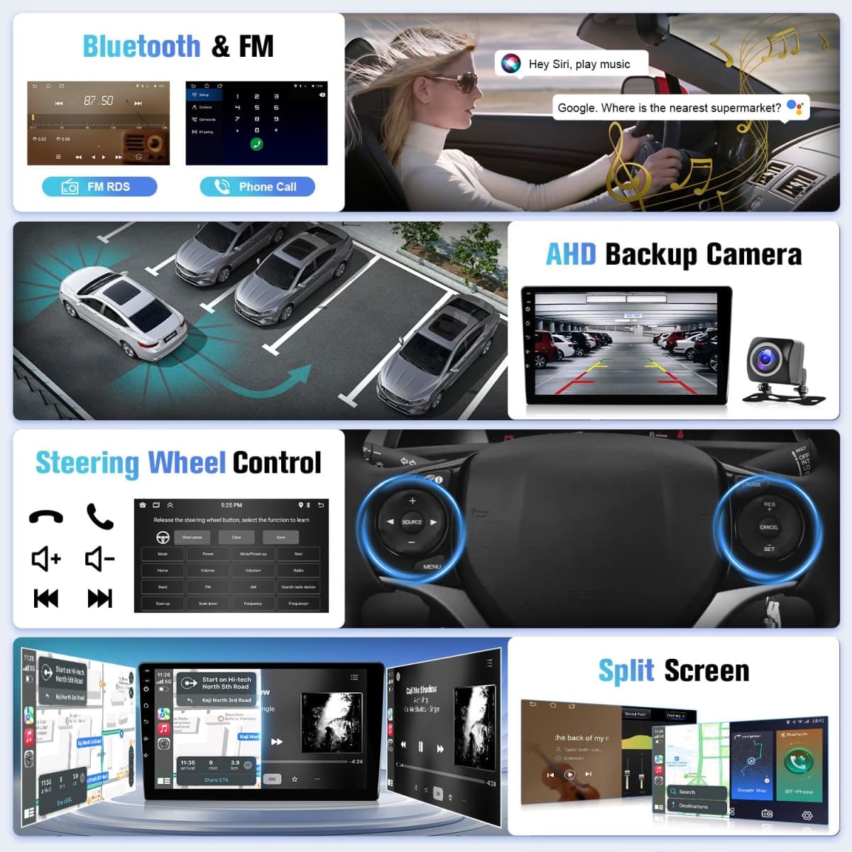 Naifay Android Radio for Ford Transit 2013 2014 2015 2016 2017 2018 2019 thumbnail 5